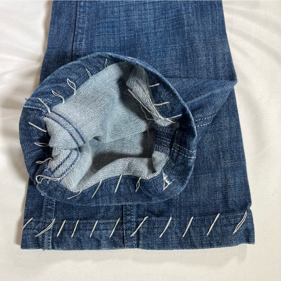 Antik Denim Embroidered Distressed Bootcut Jeans Size 31 - Picture 12 of 16